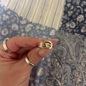 Buckle ring sterling silver 925